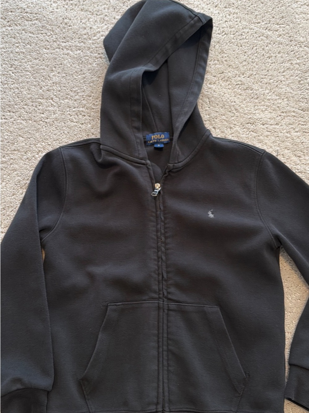 Polo by Ralph Lauren Boys Black Hoodie Size 5